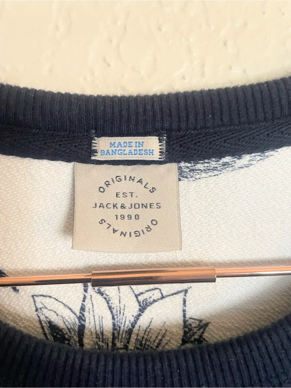 Jack & Jones JORMIRAGE Navy Palm Pocket Sweatshirt XL